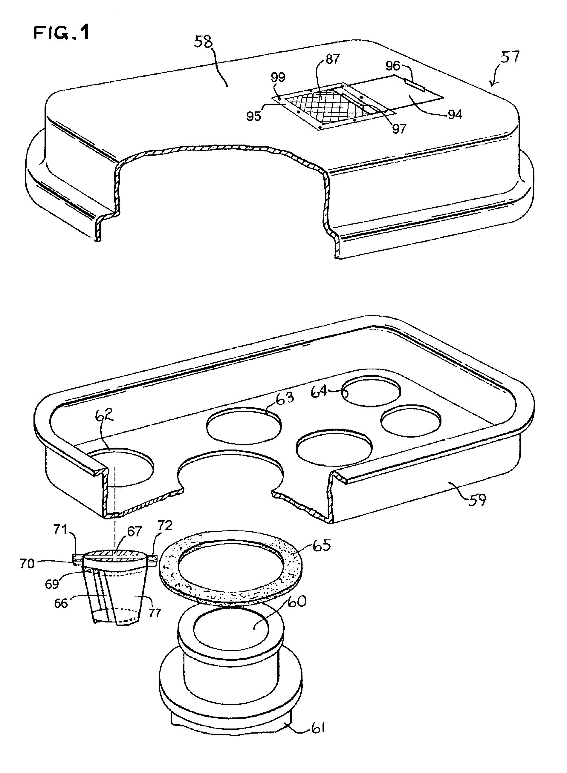 Carburetor air flow structure