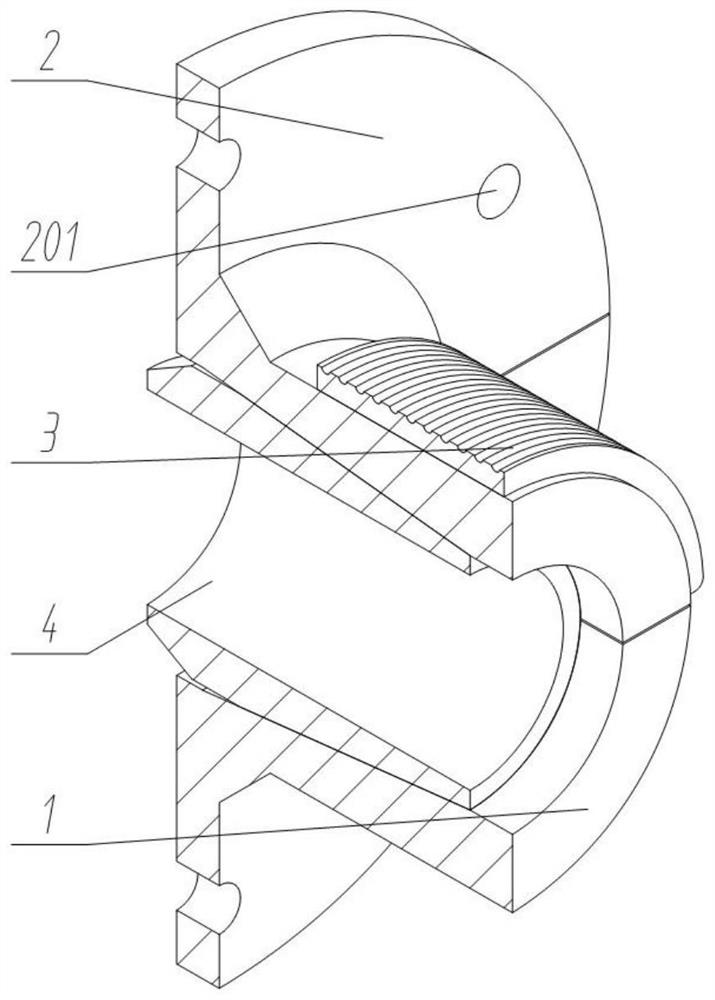 Pipeline penetrating plate fixing structure based on spring pushing type water supply and drainage design