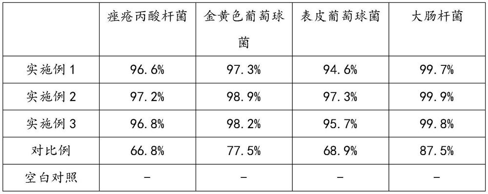 Acne removal composition as well as preparation method and application thereof