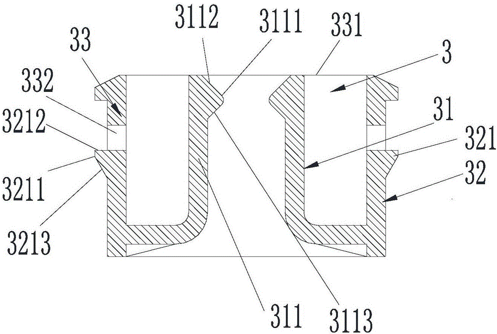 Clip connection structure and fresh air ventilator