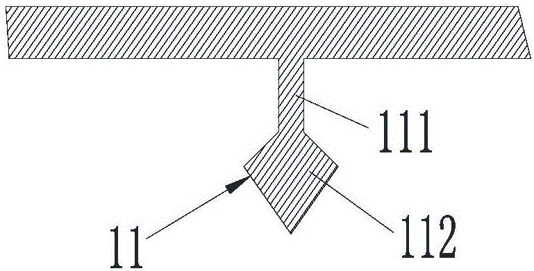 Clip connection structure and fresh air ventilator