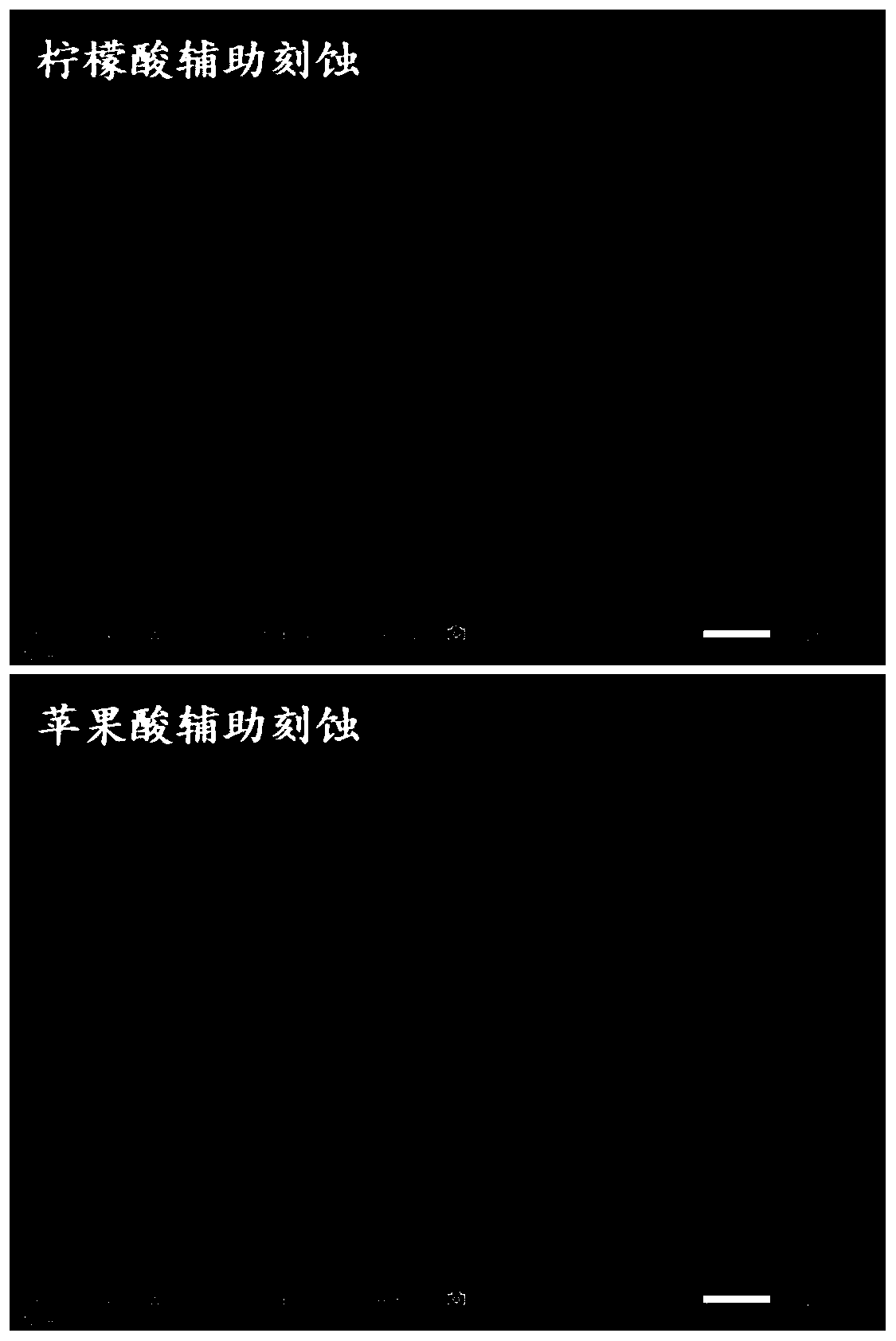 Metal ion assisted non-nitric acid polishing method