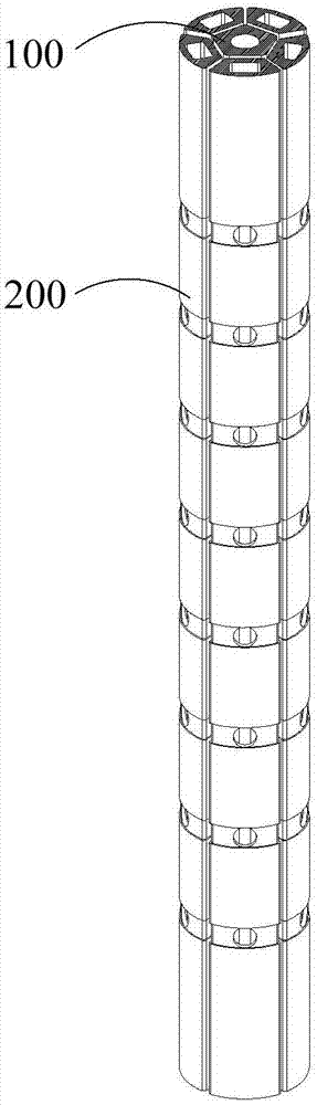 Membrane element pipe fitting, tool thereof, spiral-wound water-saving membrane element, and water purifier