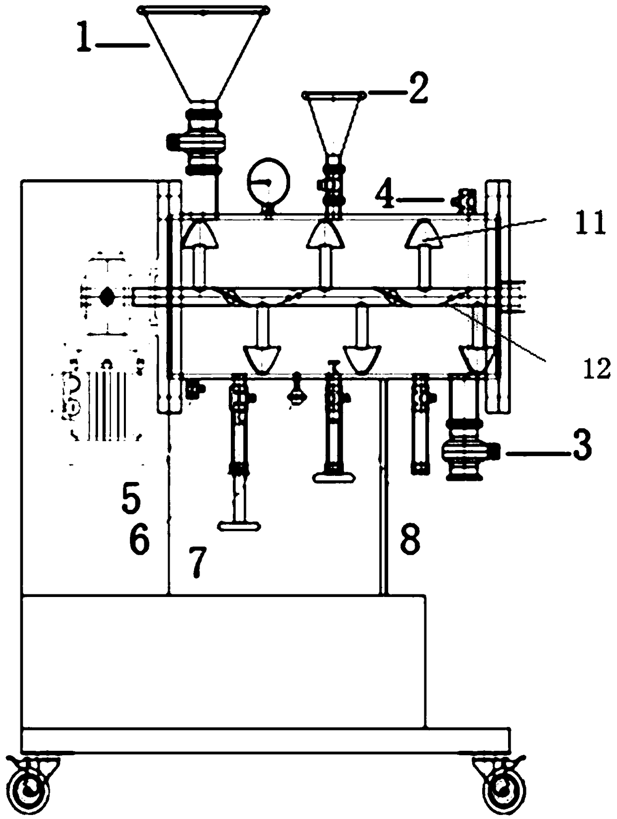 Continuous dry digestion device and processing method for wastes