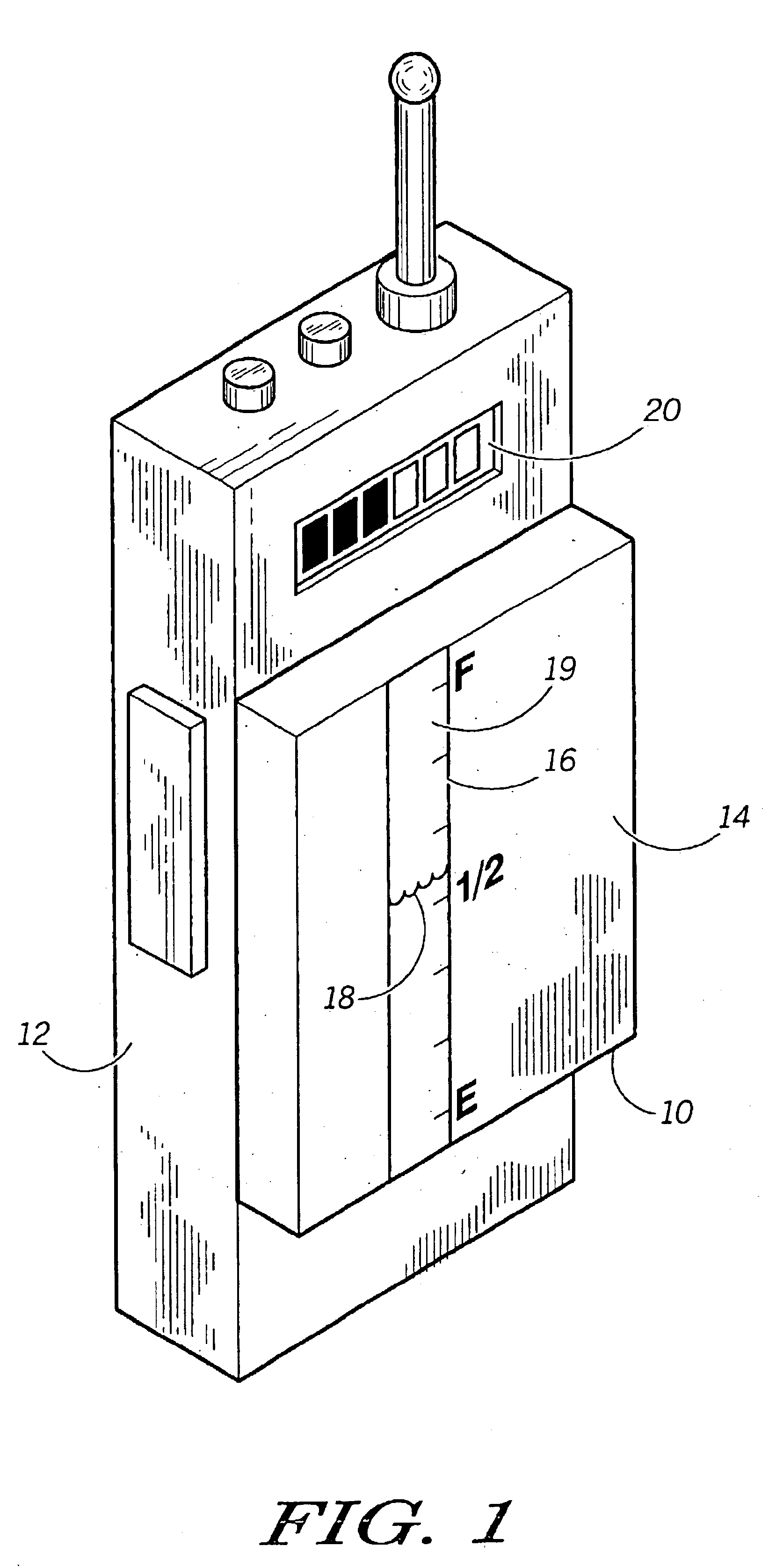 Means for measuring the liquid level in a reservoir for a fuel cell