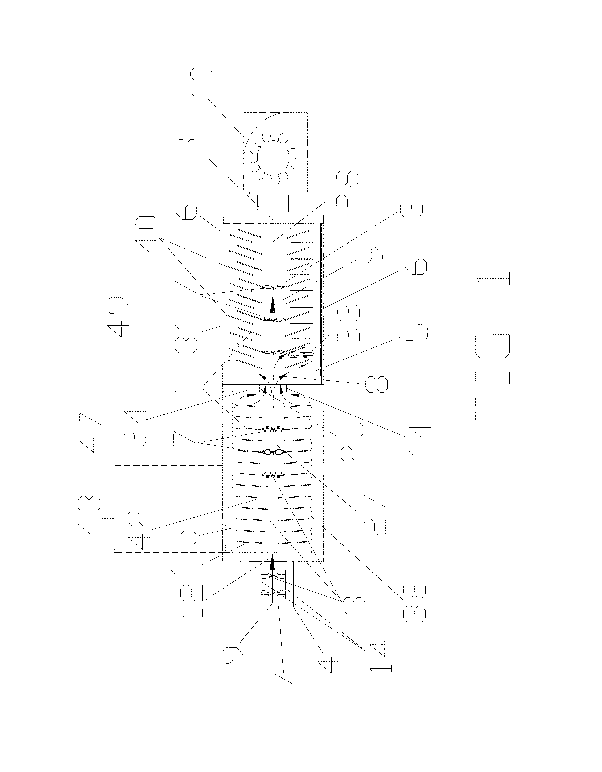 Vane electrostatic precipitator