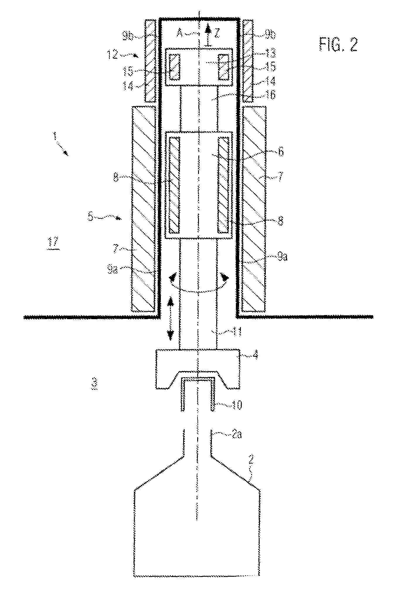 Closer for containers