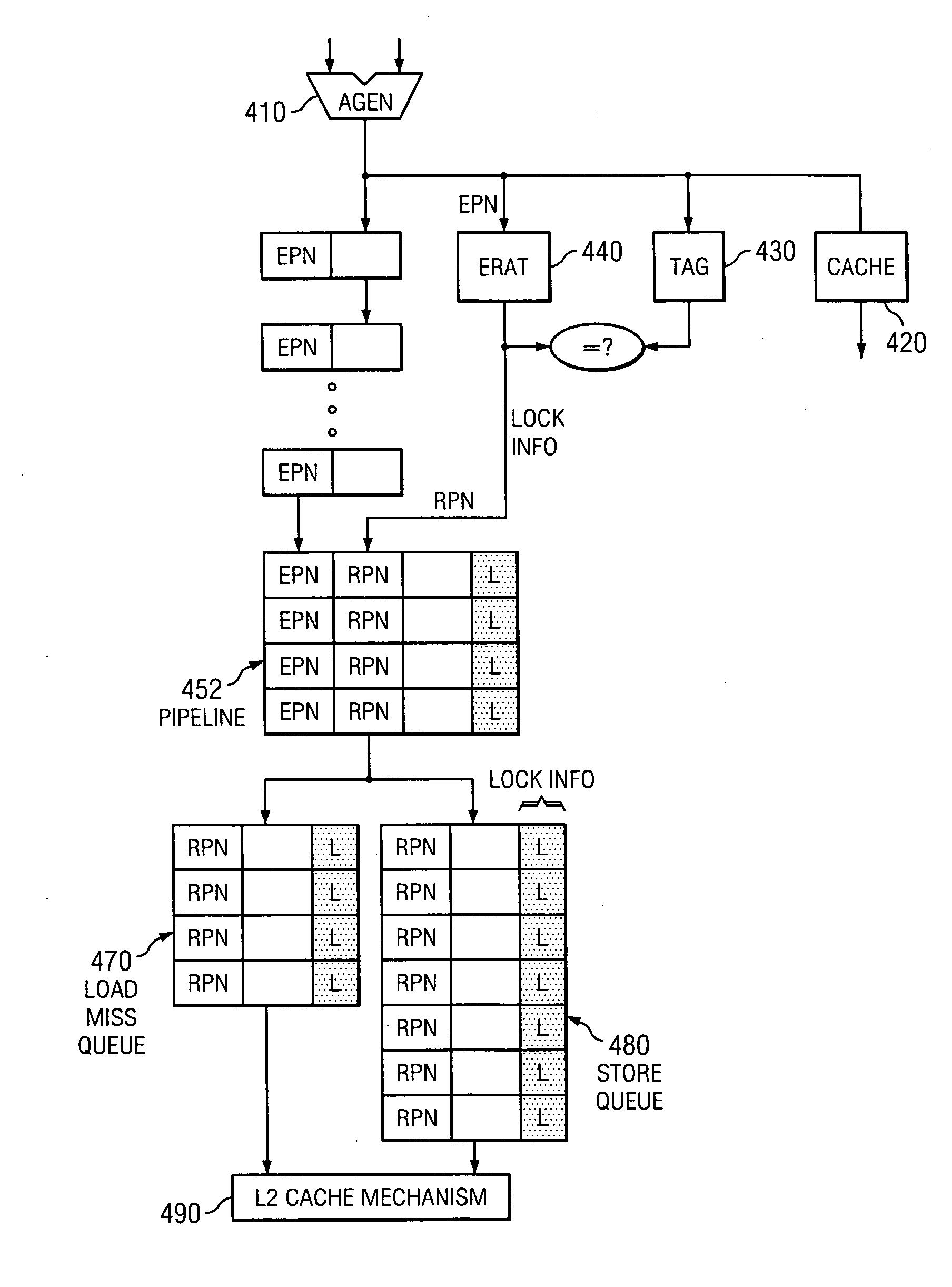 Method and system for efficient cache locking mechanism