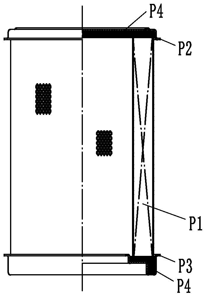 Circular PU air filter element production method