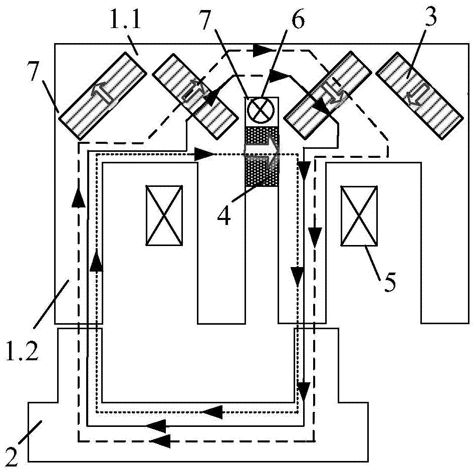 Flux-switching hybrid permanent magnet memory motor with high power density