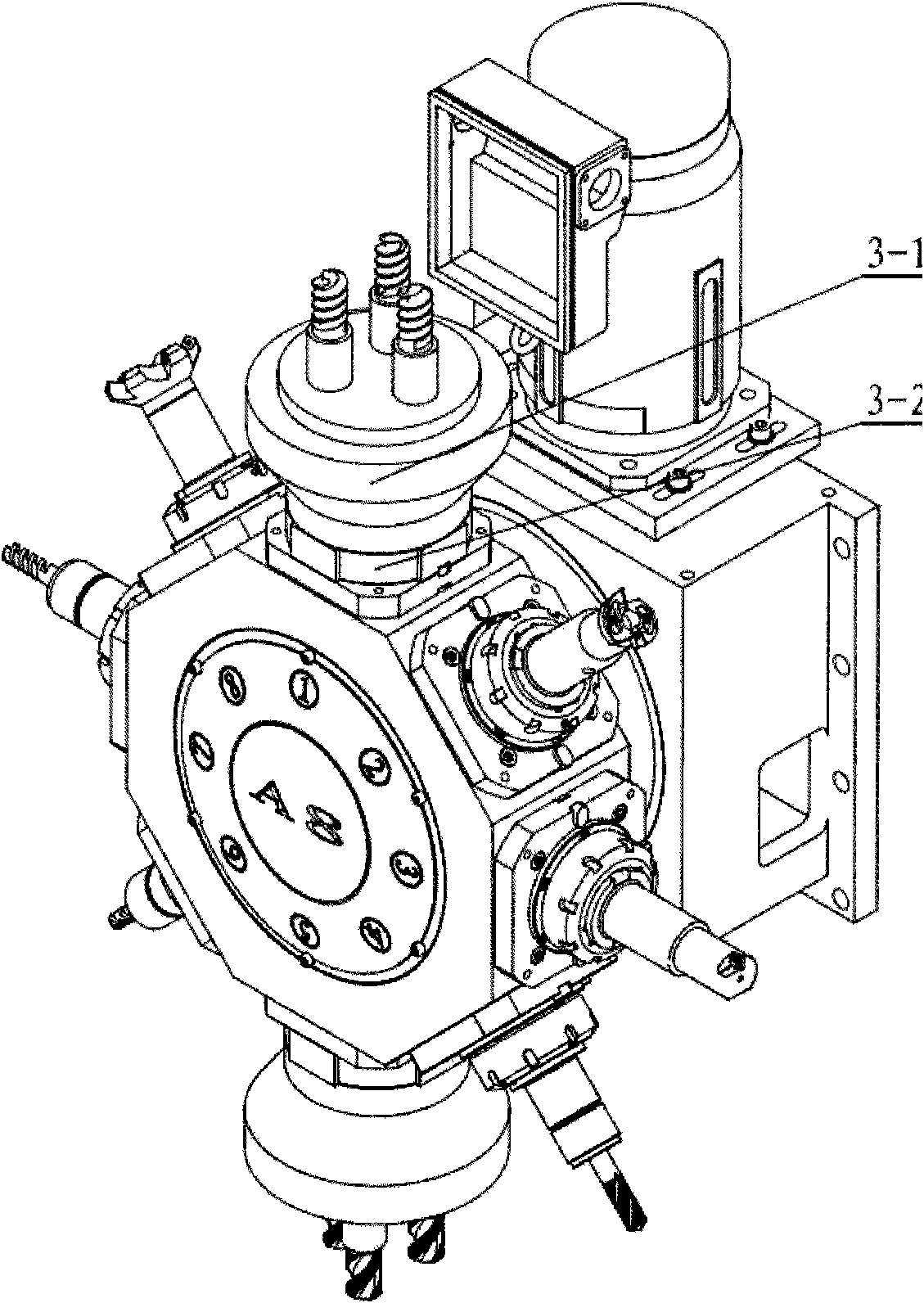 Rotary tool turret matching NC turning and milling center and machining method