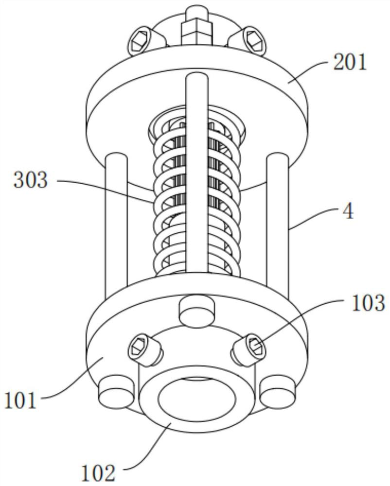 Transmission rotating force elastic connector