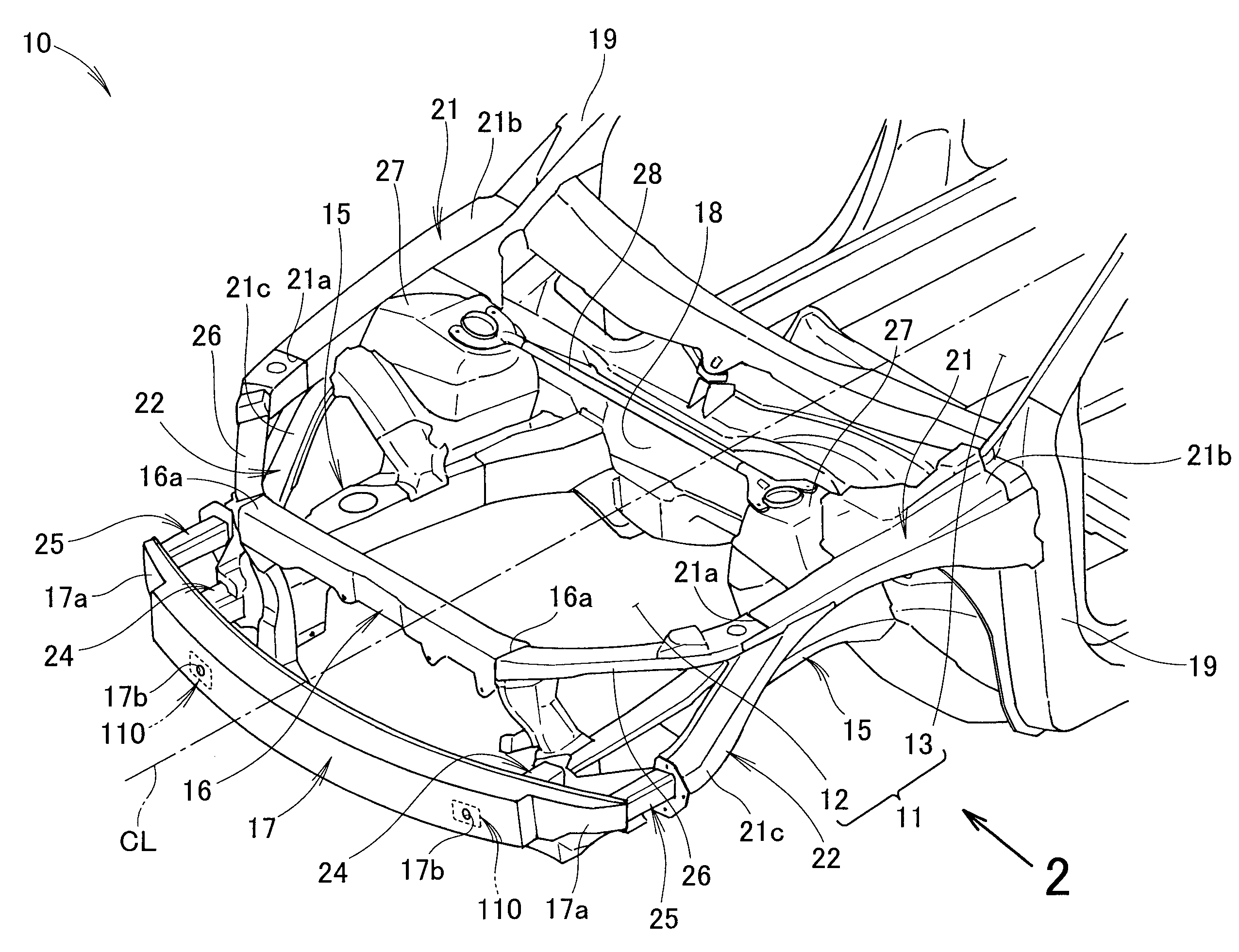 Front vehicle body structure