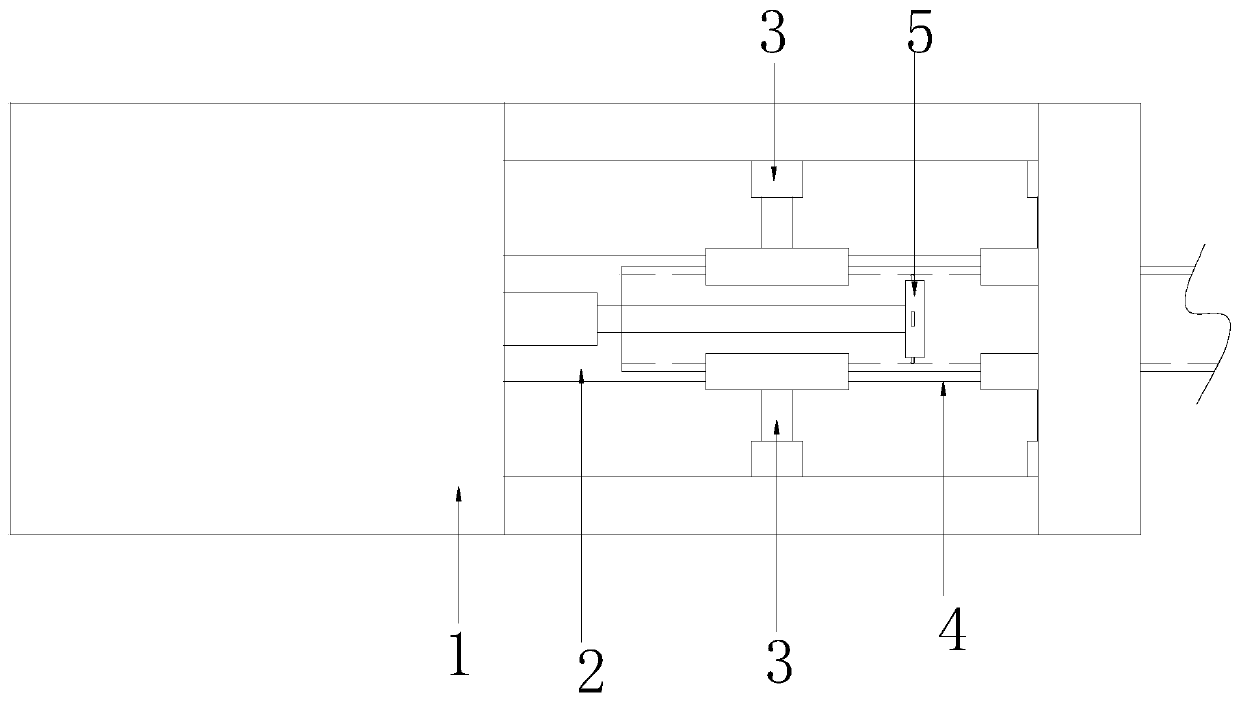 Internally-tangent type highly-efficient cutting device for glass tube