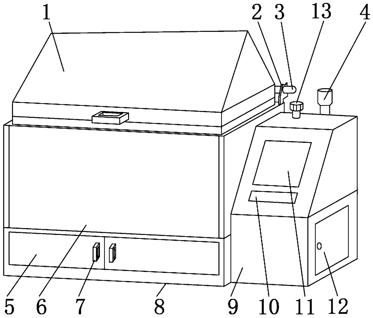 Automobile door hinge corrosion resistance detecting device