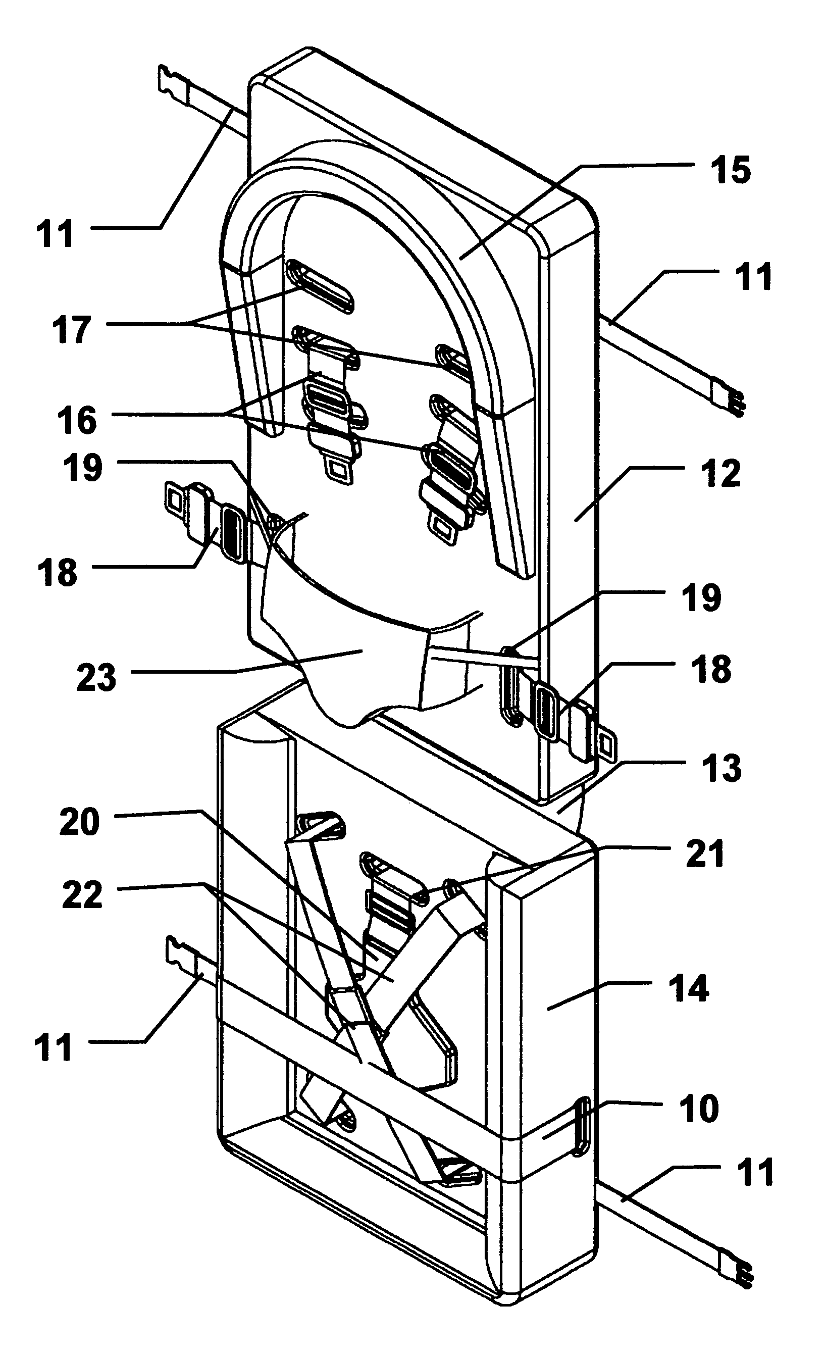 Safe hug child restraint device