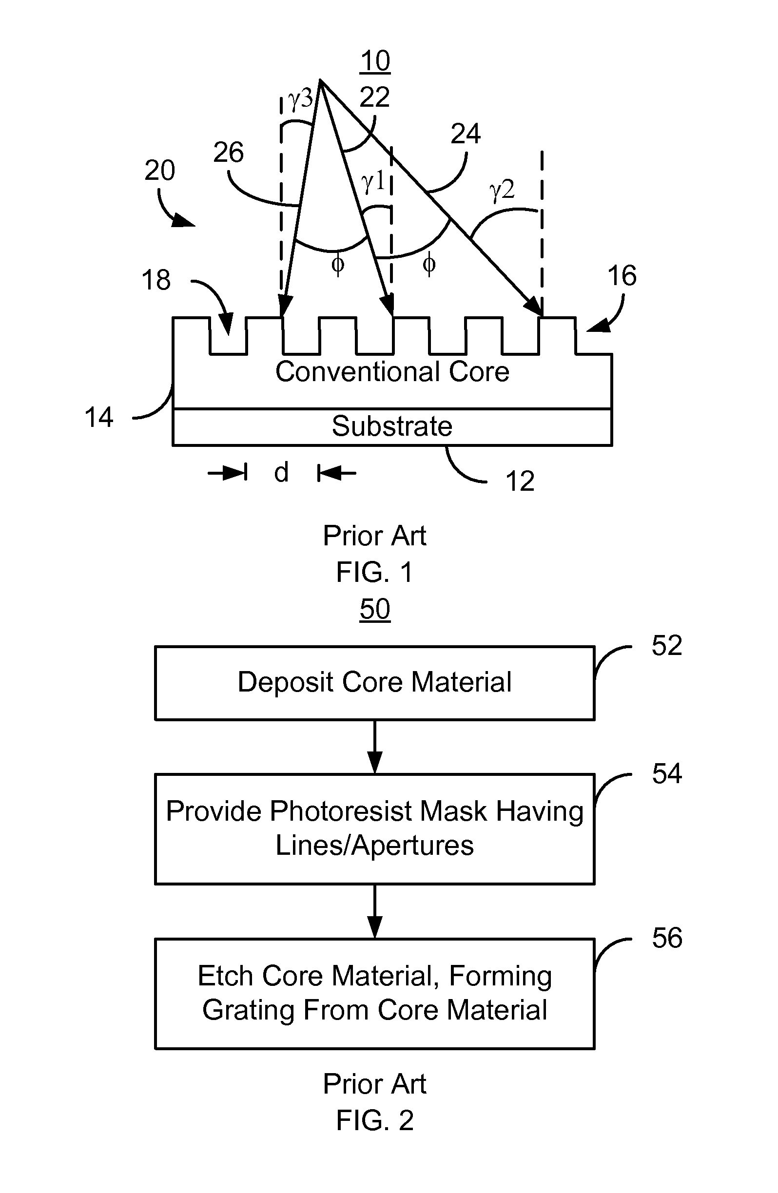 Non-linear optical grating