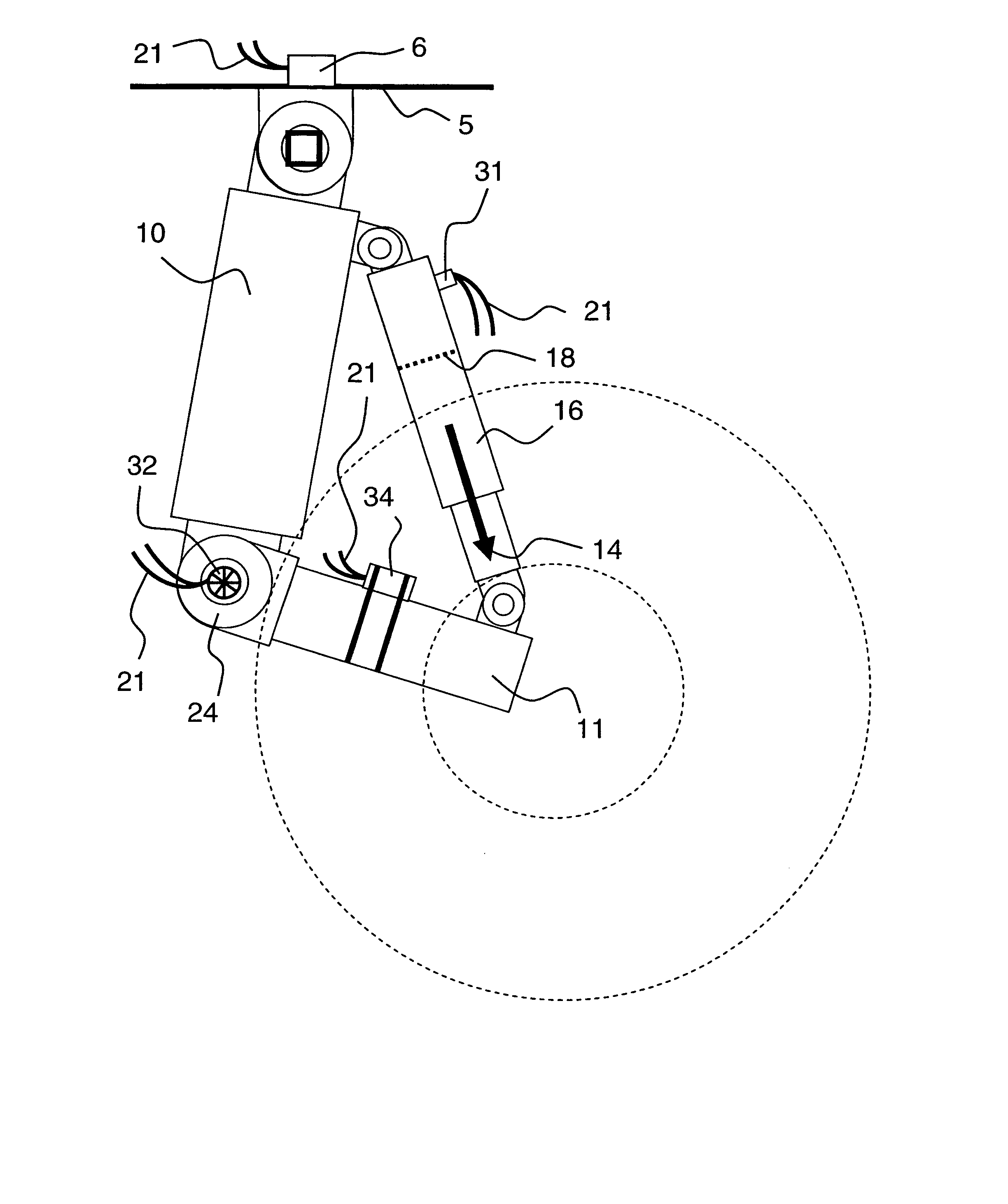 Aircraft landing gear kinetic energy monitor