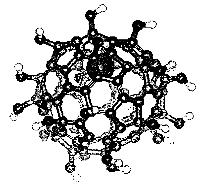 Lanthanum fullerenol and application in preparing medicaments for inhibiting tumor growth