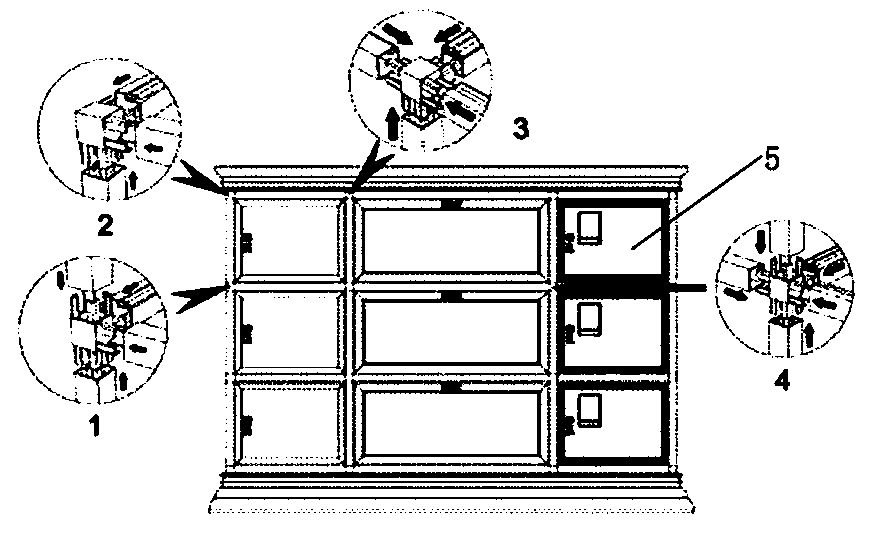 Metal storage rack used for placing bone ash box and combination method of same