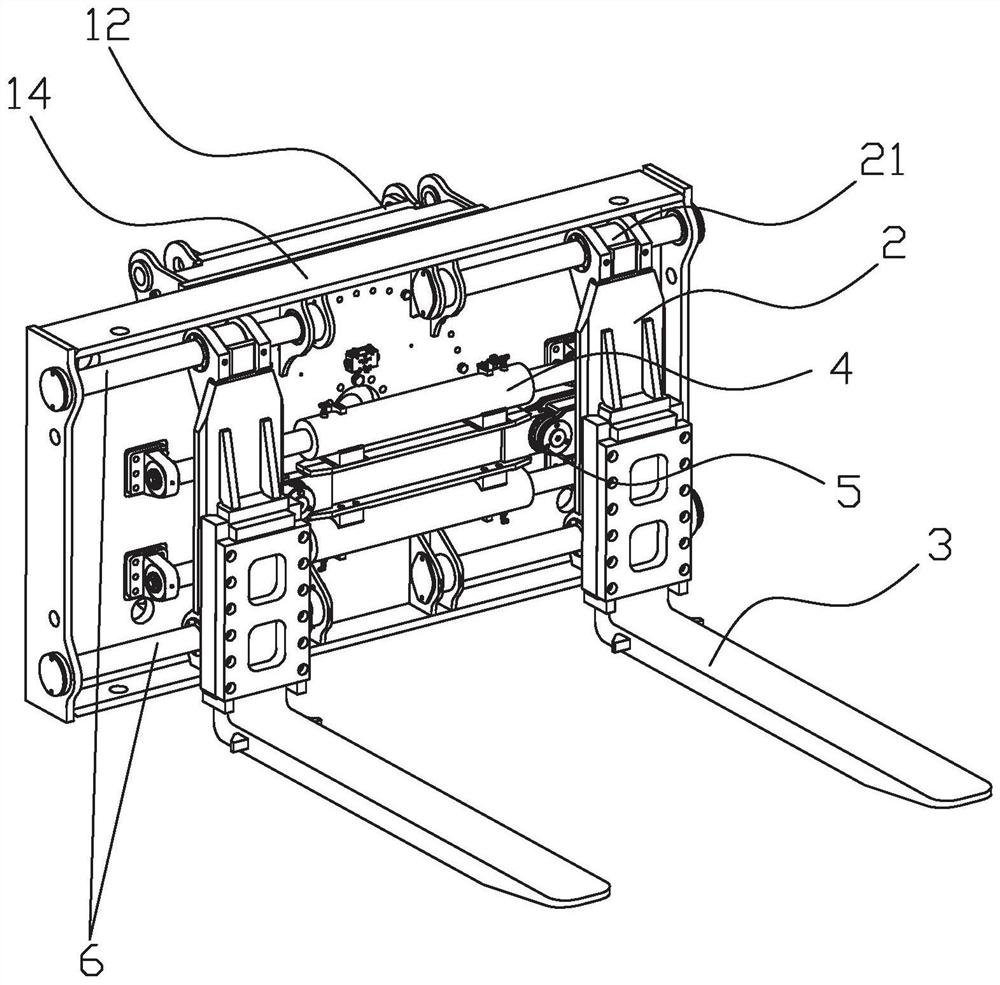 Large-sized loading and unloading truck for container