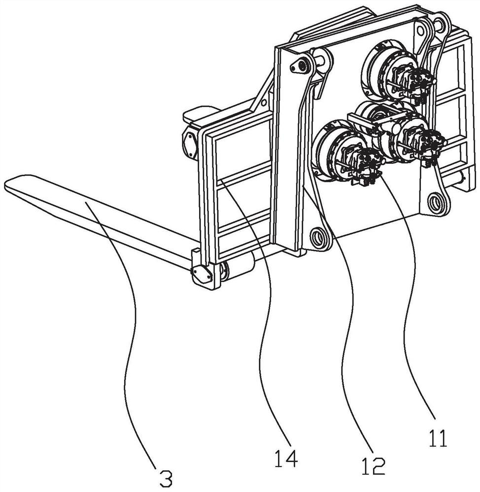 Large-sized loading and unloading truck for container