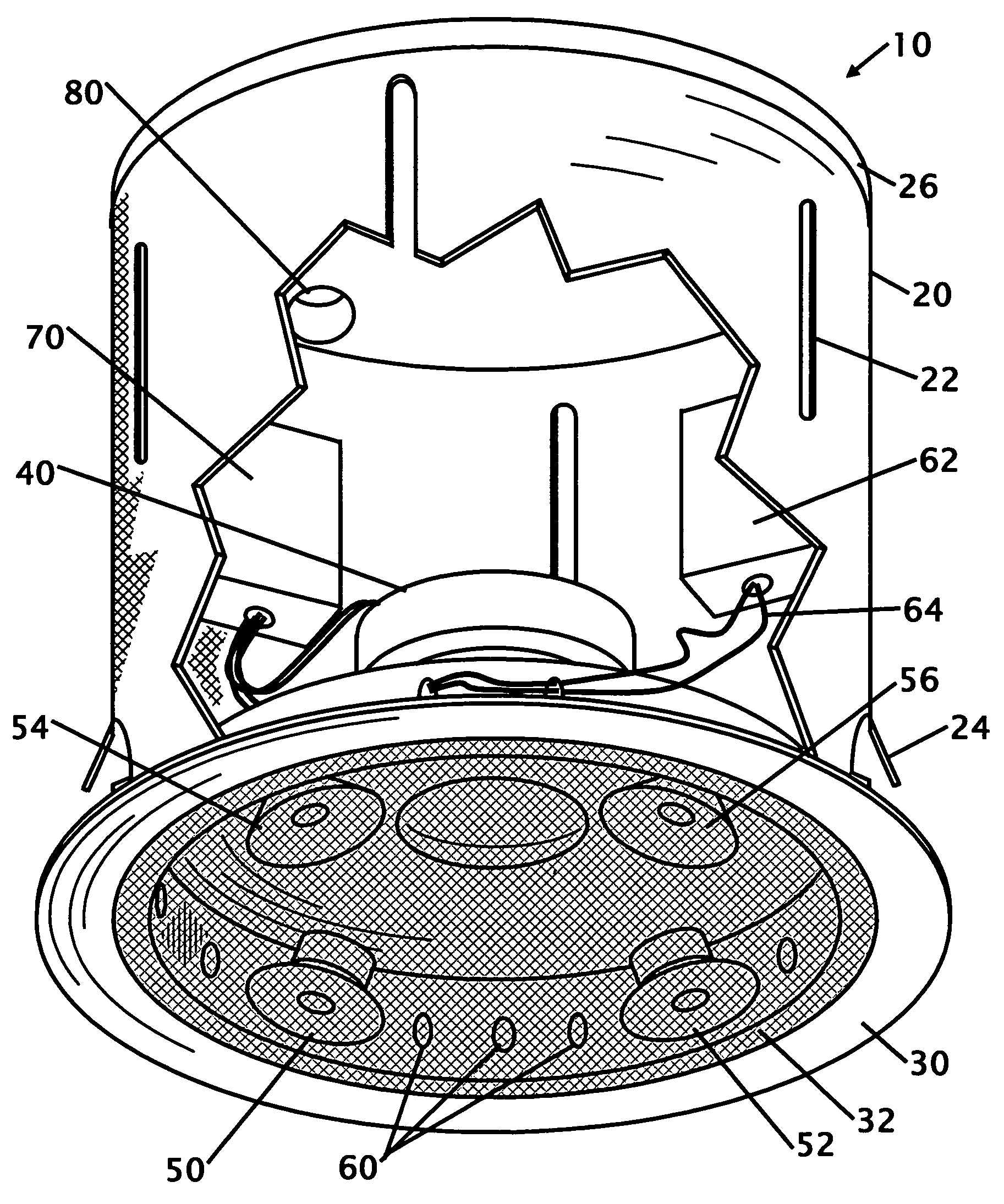 Combination speaker / light fixture