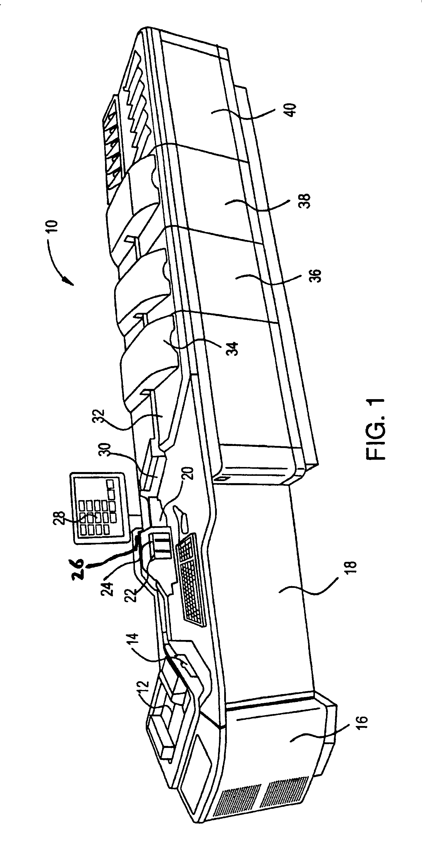 Document processing system and document transport / camera interface