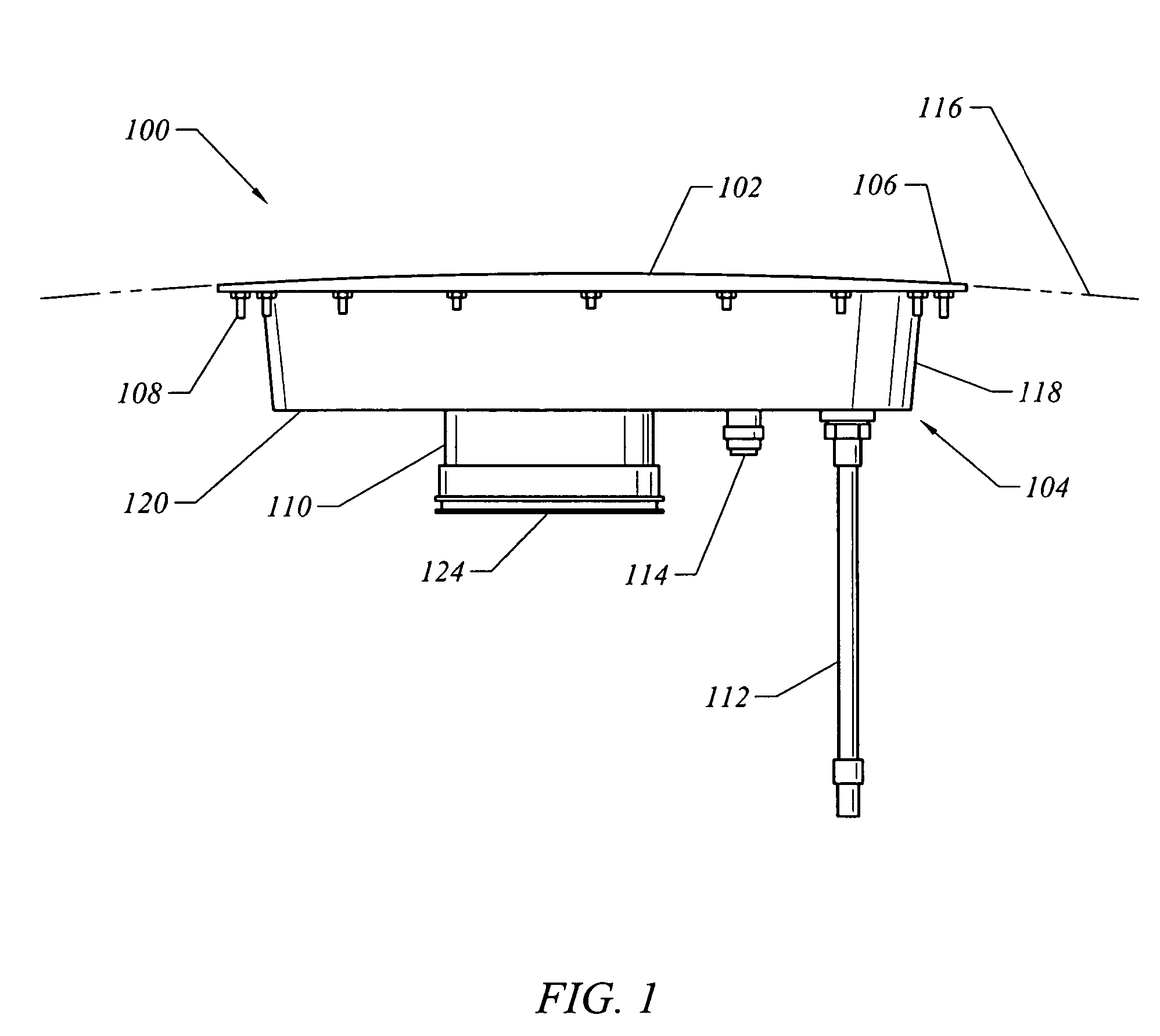 Flush mounted waste disposal service panel assembly