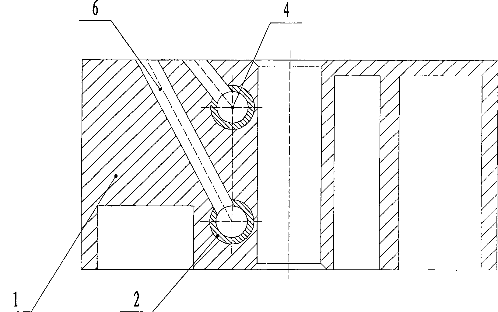 Offset air current powder needle split charging head device