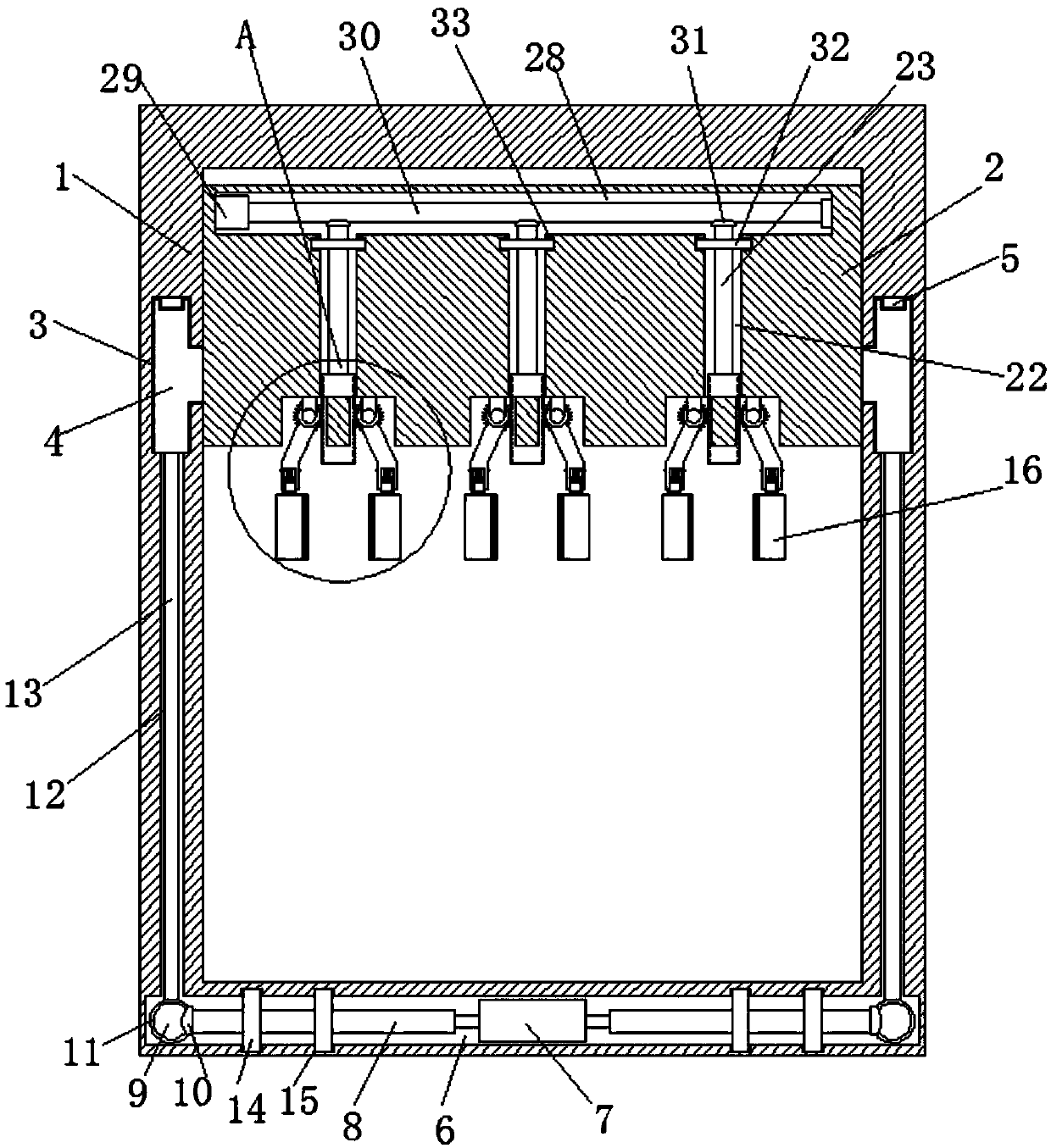 Multistage cold former mechanical arm transmission mechanism