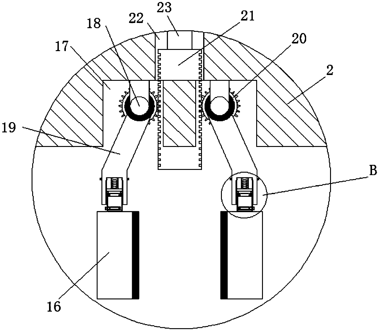 Multistage cold former mechanical arm transmission mechanism