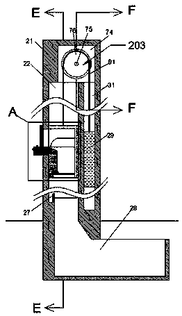 A sorting and conveying device for high-rise domestic waste