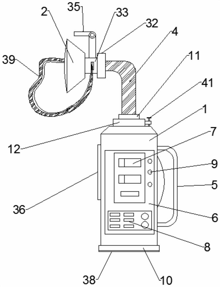 Big data recorded lung expiration training device for nursing cardiothoracic surgery patient