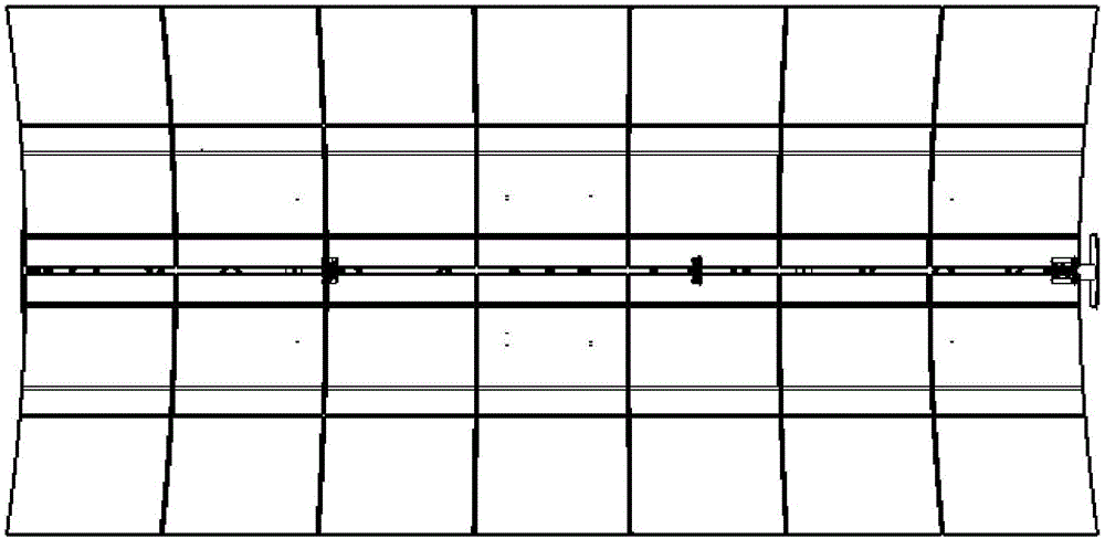 Trough type solar heat collector bracket and mounting method thereof