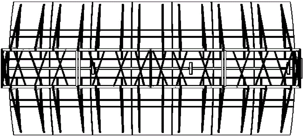 Trough type solar heat collector bracket and mounting method thereof