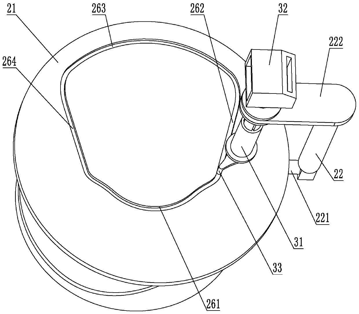 Camera telescopic adjusting mechanism and wearing device