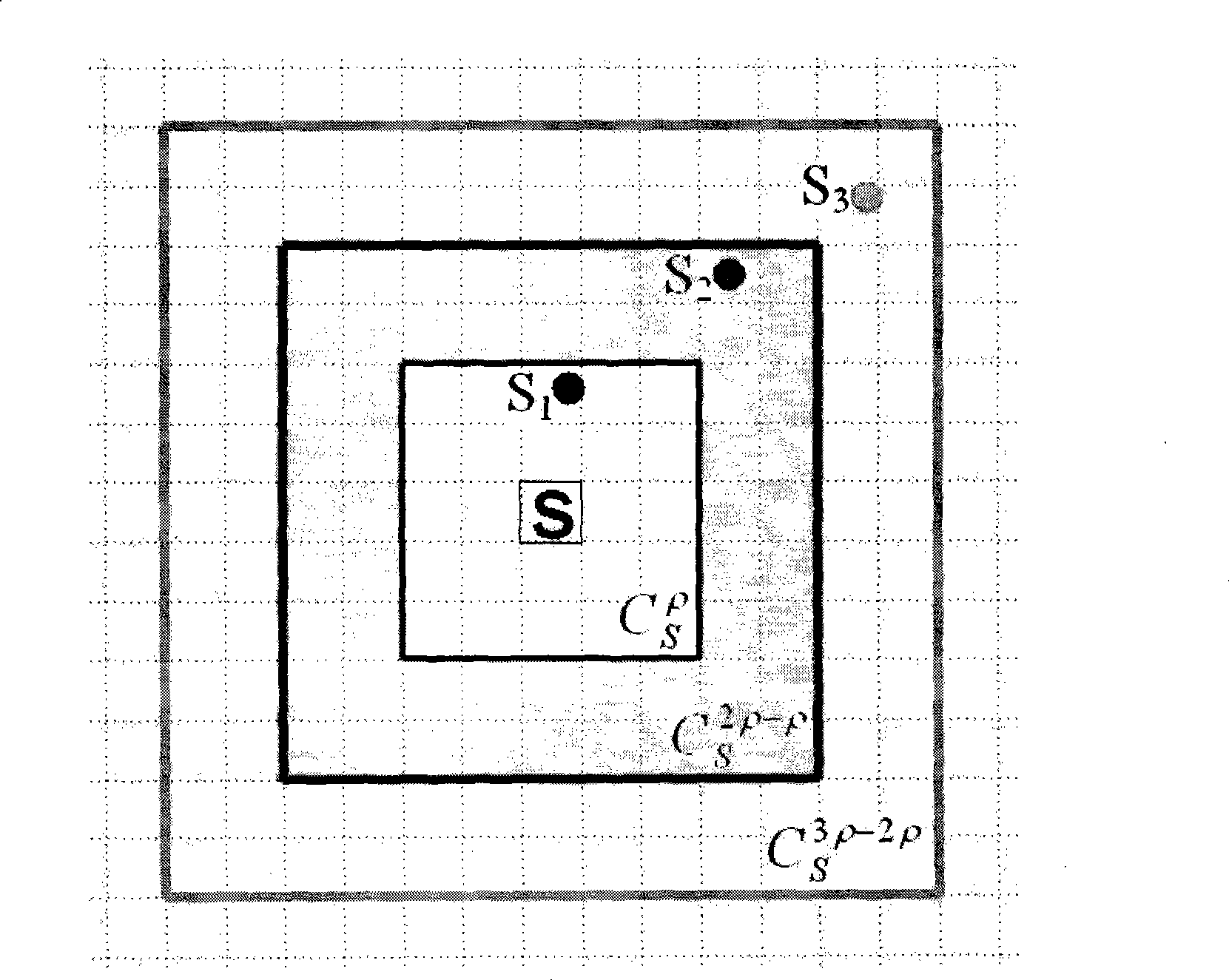 Sensor network positioning method based on three-hop ring band