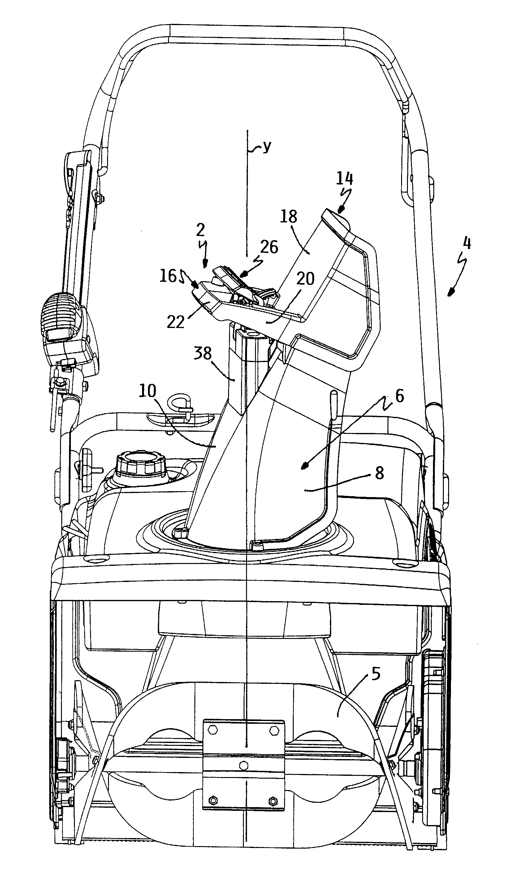 Snowthrower deflector control