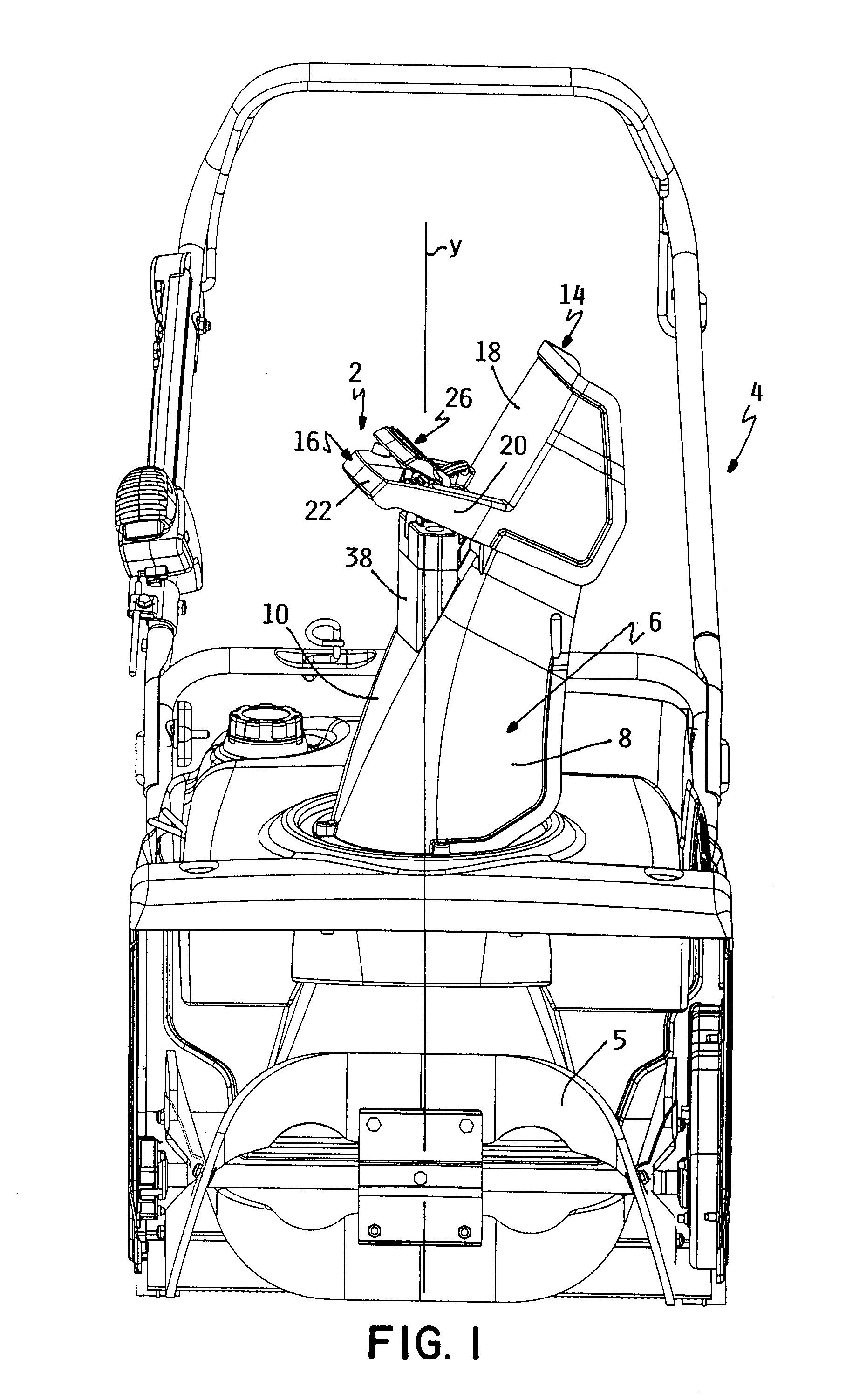 Snowthrower deflector control