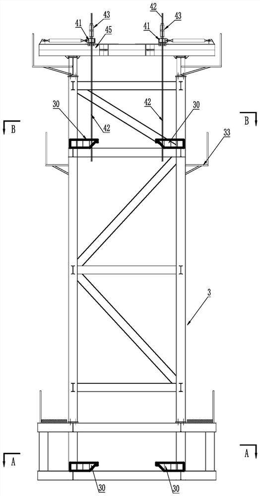 Mounting equipment and mounting method for large reinforcement cage