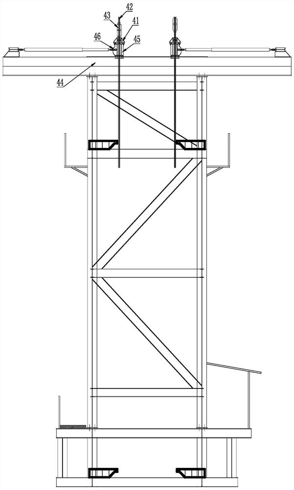 Mounting equipment and mounting method for large reinforcement cage