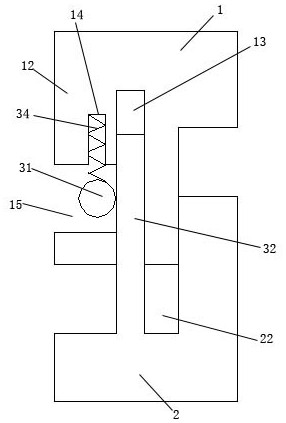 Abutting locking type brick body heat insulation structure