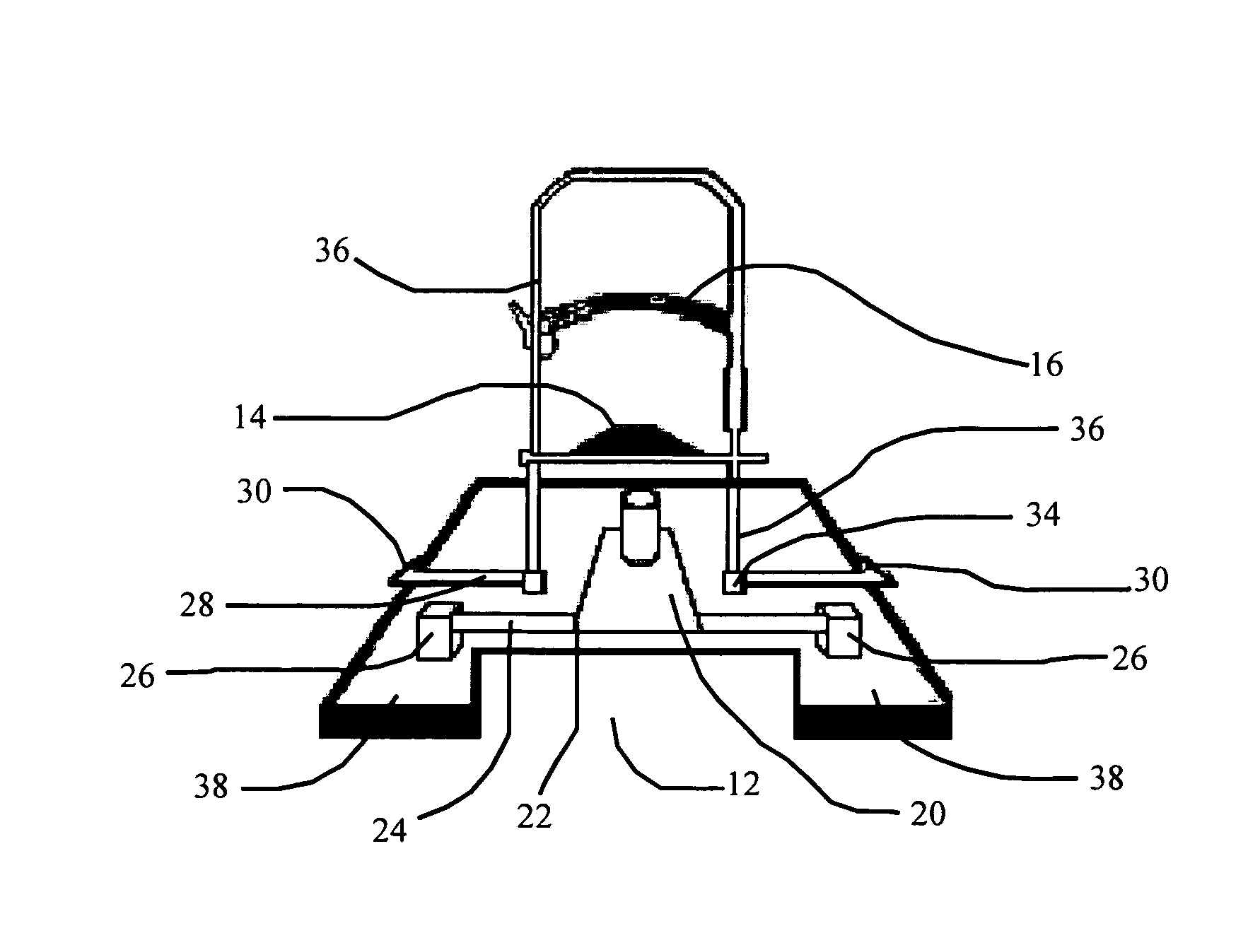 Slit lamp table