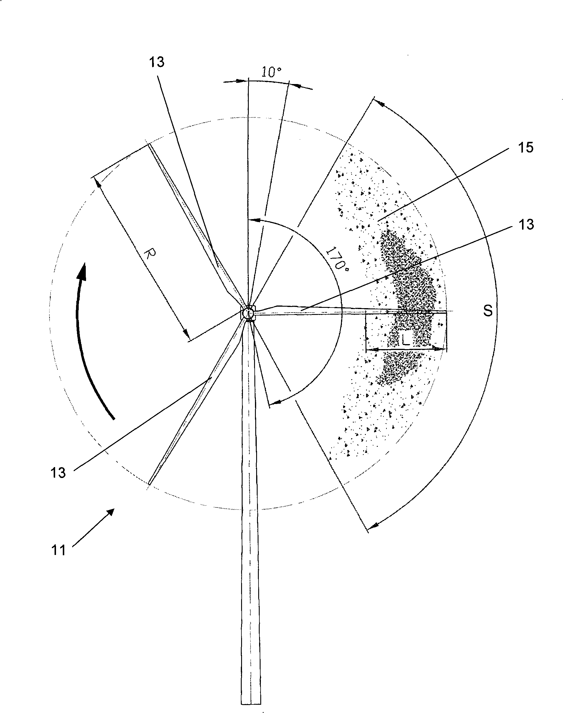 Anti-noise wind-powered generator