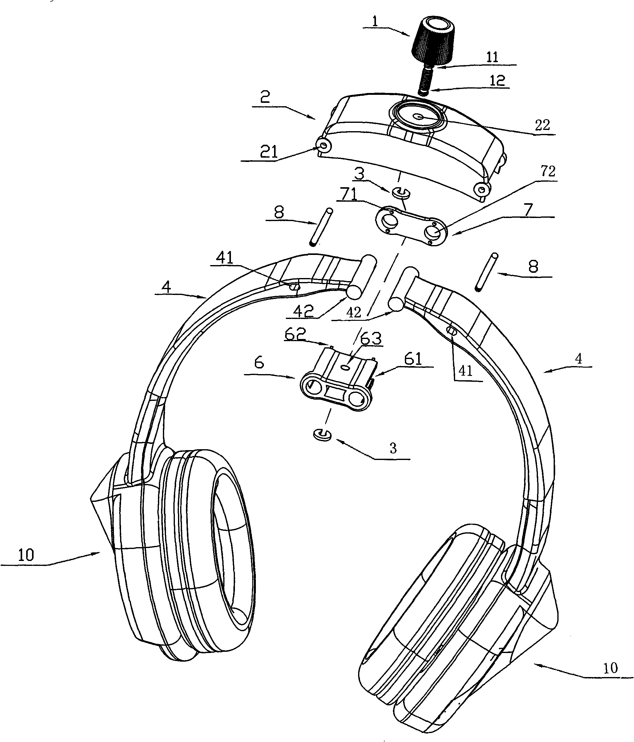 Earphone microphone capable of adjusting clamping force