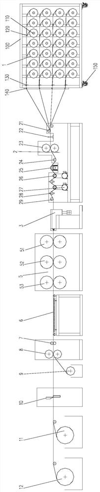 Production equipment and production process of thermoplastic continuous carbon fiber unidirectional tape