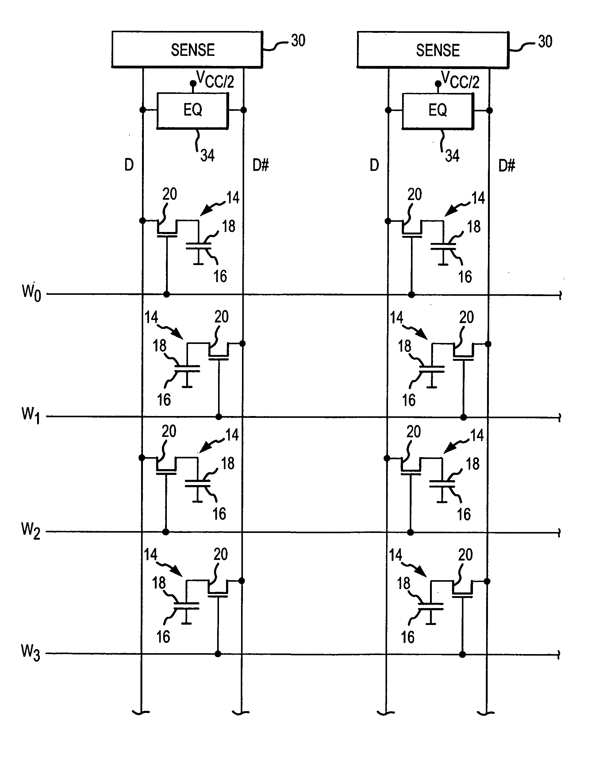 Method and system for reducing the peak current in refreshing dynamic random access memory devices