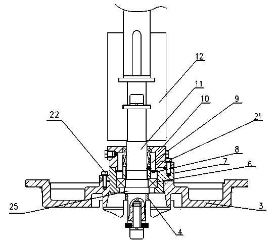 Easy-to-disassemble type single-stage single-suction vertical centrifugal pump