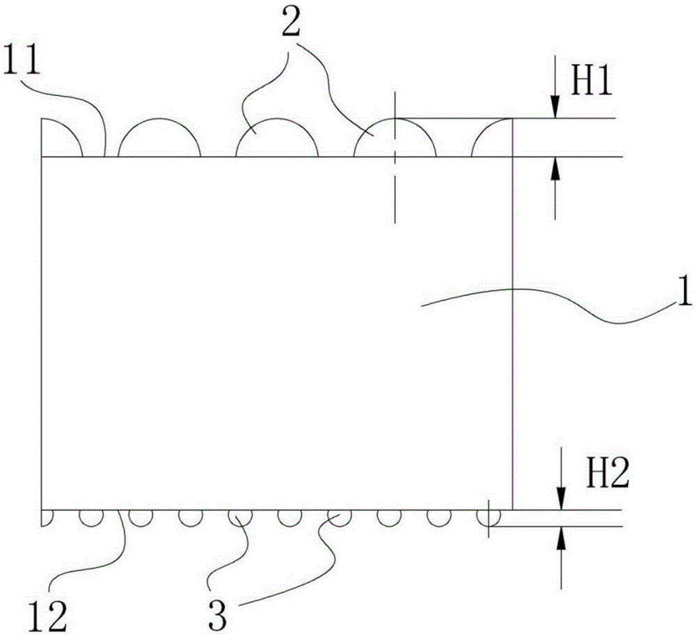 PMMA light guide plate with double-sided dotted microstructures